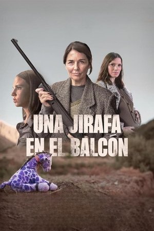 Una jirafa en el balcón Poster